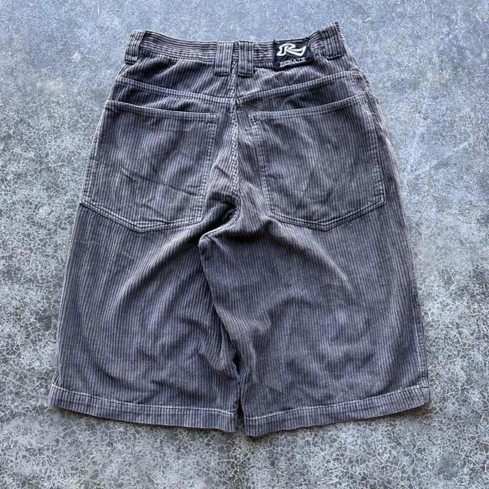 Vintage 90s Rusty Ultra Baggy Corduroy Surf Earth Tone Brown Skate Shorts 31